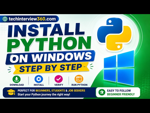 How to Install Python on Windows 11/10 | Latest Python Version | Python for Beginners