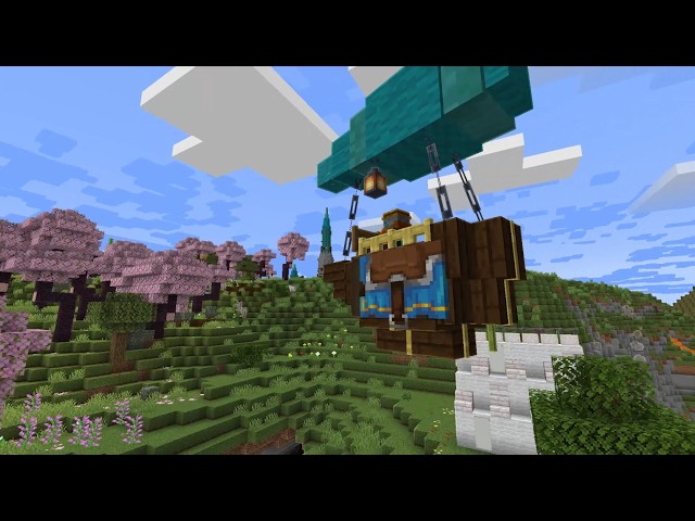 working airships in vanilla minecraft tutorial