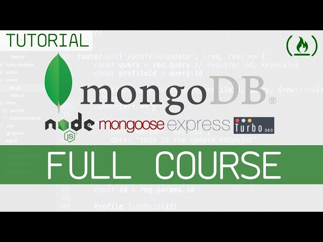MongoDB Full Tutorial w/ Node.js, Express, & Mongoose