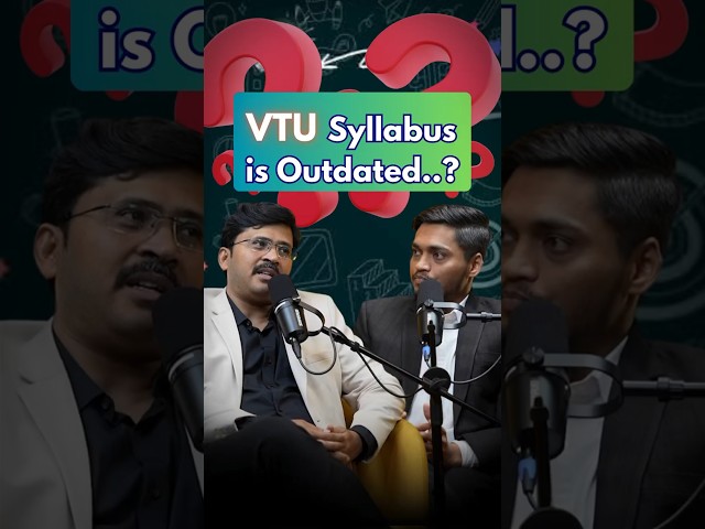 Is VTU syllabus outdated...?  #techinkannada #education
