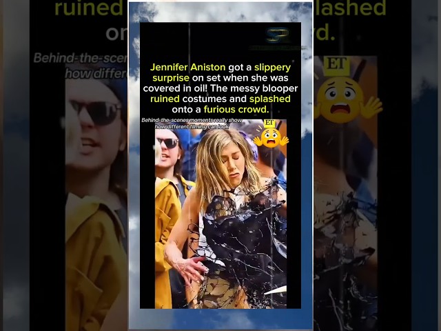 Jennifer Aniston OILED?! The Morning Show Blooper That Ruined Costumes and Crowd! #viral