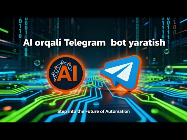 0 dan Boshlab Sun'iy Intellektli Telegram Bot Yasash | Kod Yozmasdan!