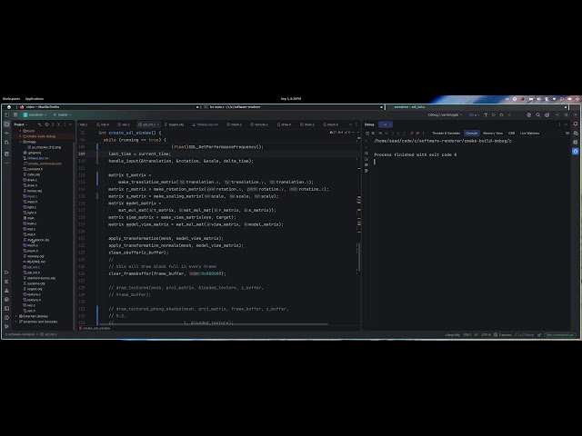 C Graphics Programming Creating a software renderer loading model and testing with other models 9.3