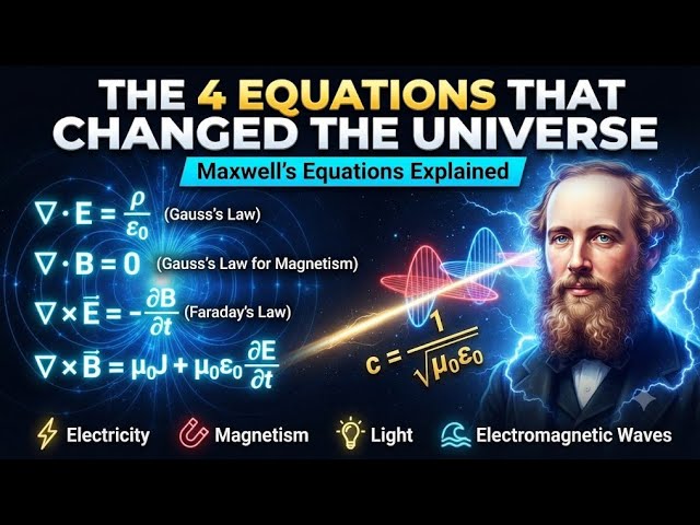 The 4 Equations That Unified the Universe | Maxwell's Equations Explained