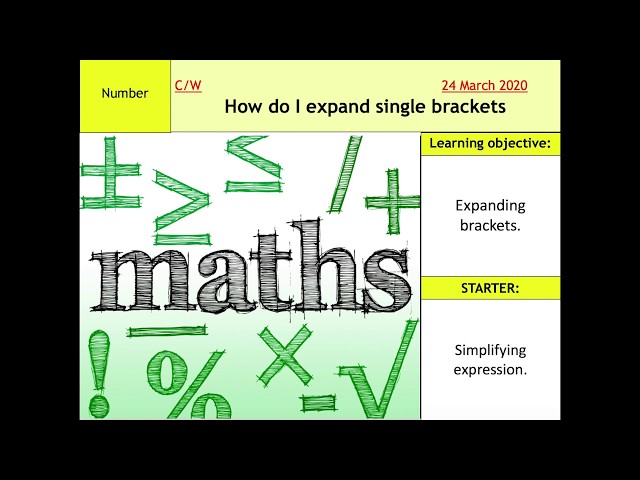 How do i expand brackets?