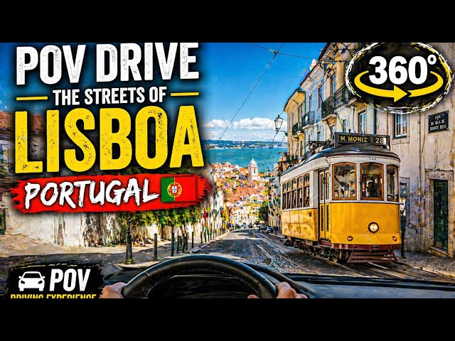     POV 360° Drive Through Lisboa Portugal 🇵🇹 | Streets & City Vibes
