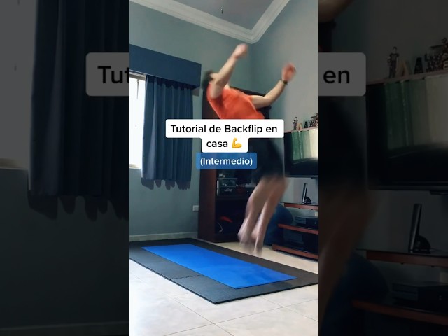 Tutorial de mortal para atrás! 🤘 Aprende desde casa 🏠#parkourtutorial #parkour #backflip