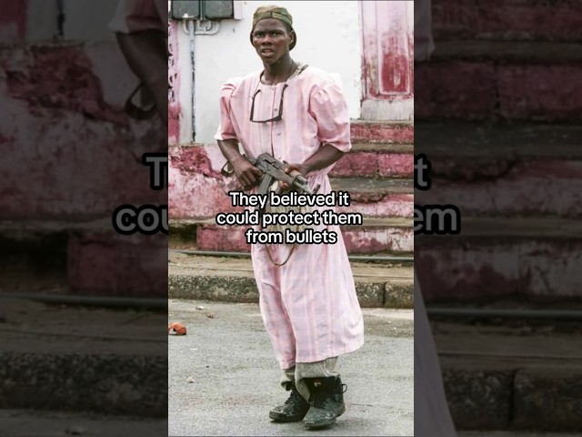 Liberia Civil War Fighters Wearing Strange Clothing Explained #history #civilwar #fighter #fashion