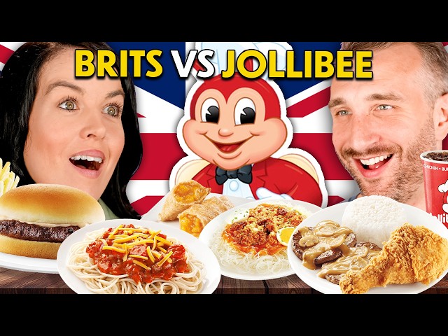Brits Try Jollibee For The First Time!