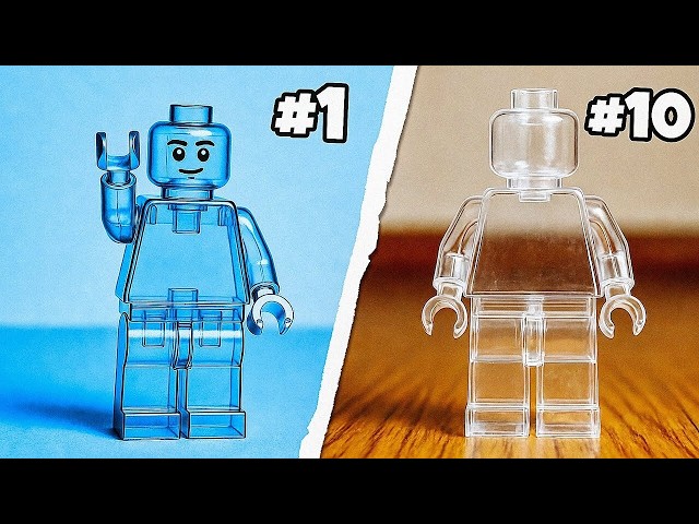 Hice una minifigura de LEGO completamente INVISIBLE...