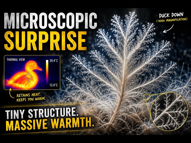 Why A Duck Survives -50°C: The Microscopic Secrets of Feather Insulation