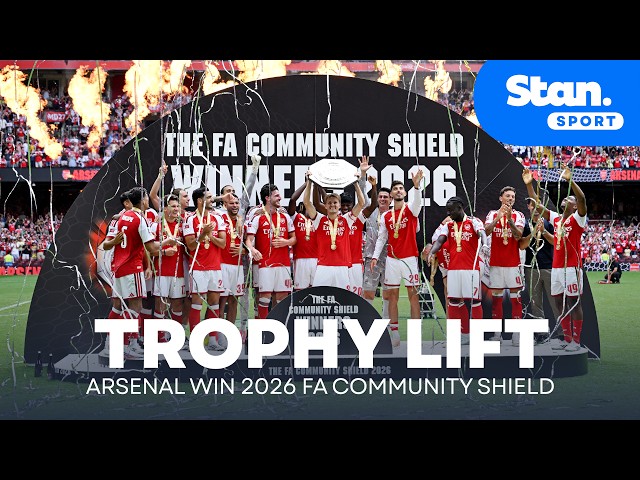 TROPHY LIFT SCENES: Arsenal win the 2026 FA Community Shield 🏆