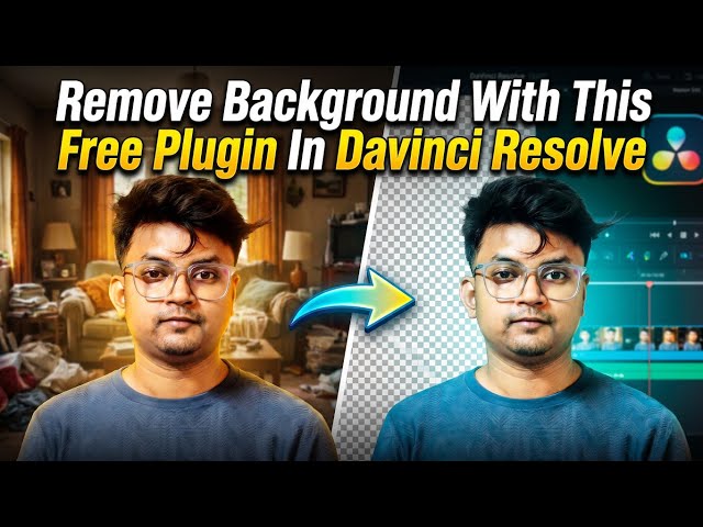 REMOVE Backgrounds Easily with FREE Plugin in DaVinci Resolve