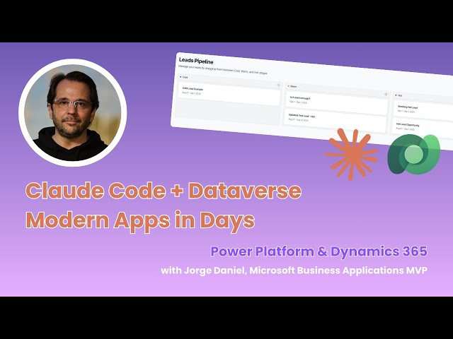 Claude Code + Dataverse: Building Modern Apps on Enterprise Backend