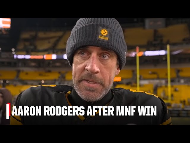 Aaron Rodgers hopes 'belief is starting to pick up' after the Steelers' win on MNF | NFL on ESPN