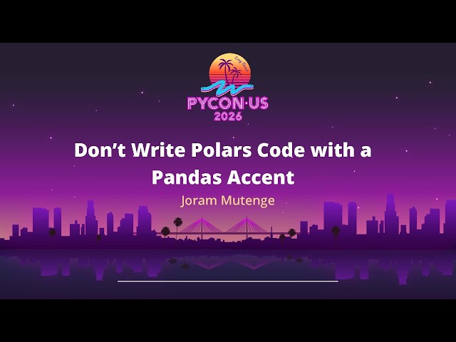 Don’t Write Polars Code with a Pandas Accent - Joram Montege