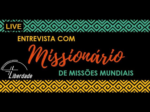 LIVE - 23/04/2020 - Participação do missionário Igor (China)