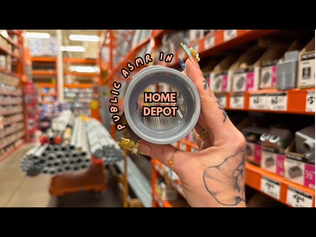 Public ASMR in HOME DEPOT 🛠️ | Tapping, Scratching, Organizing, Camera Scratching, Crinkles