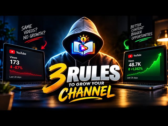 How to grow a Youtube channel easily in 2026 | 3 important rules 