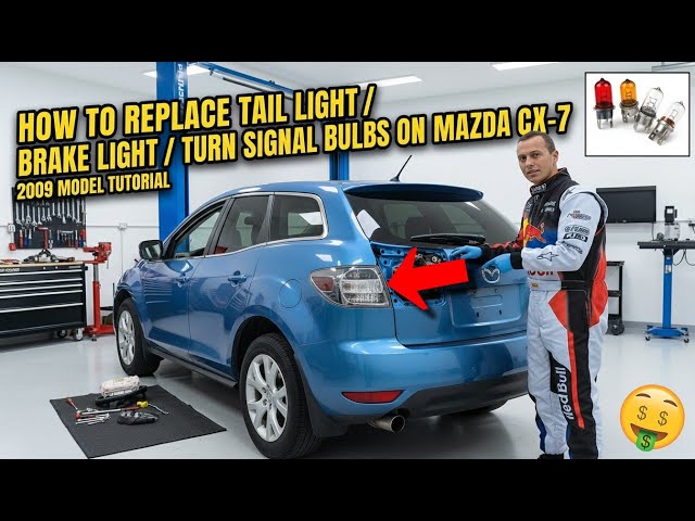 How to Replace Tail Light / Brake Light / Turn Signal Bulbs on Mazda CX-7 2007 2008 2009 2010 2011
