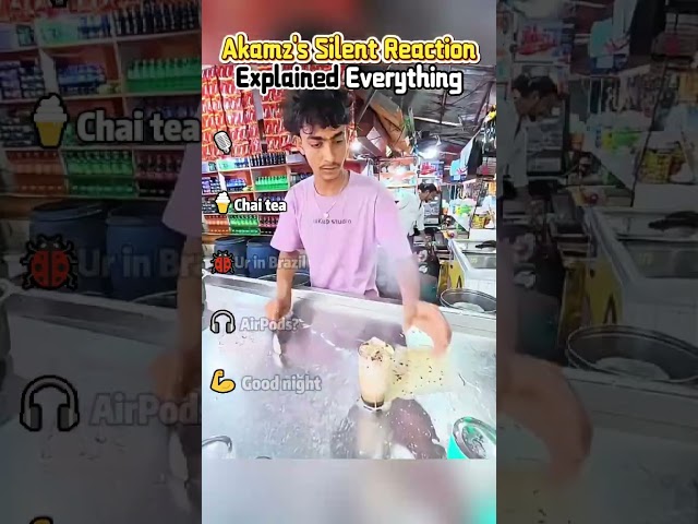 Akamz's Silent Reaction Explained Everything #akamz #funny