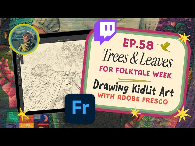 Ep 58 Trees and Leaves in Adobe Fresco