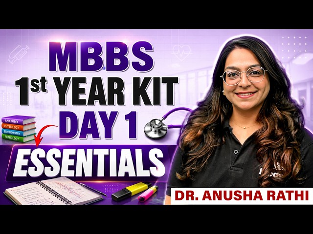 MBBS 1st Year Essentials: What You ACTUALLY Need on Day 1 | Dr. Anusha Rathi | PWMedEd