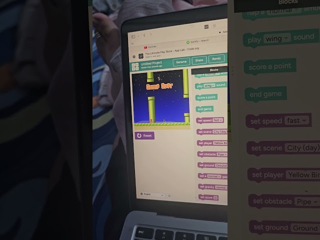 Mario game in code.org