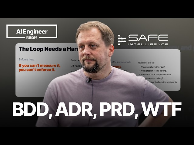 BDD, ADR, PRD, WTF: Capturing Decisions for Humans and AI Alike — Michal Cichra, Safe Intelligence
