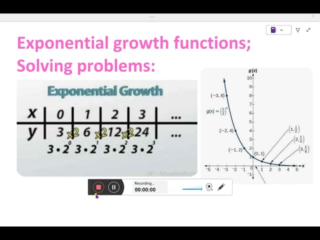 Exponential growth functions; Solving problems:- 72. #exponential_growth_function #economics