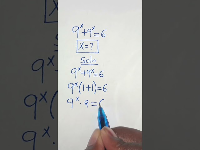 A Nice Exponential Equation Tricks #maths #mathematics #viralvideo #viralshorts #viral