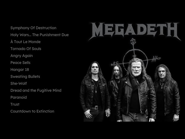 MEGADETH BEST SONG | 13 HITS MUSIC ALONG TIME