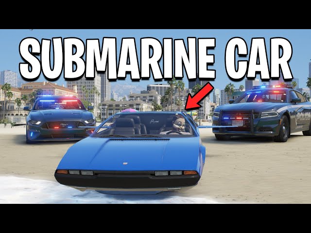 I Became A Getaway Driver In A Submarine Car on GTA 5 RP