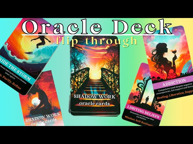 Quick ORACLE DECK Flip Through🌙 “Shadow Work Oracle”💙💜💚🧡🩵🩷