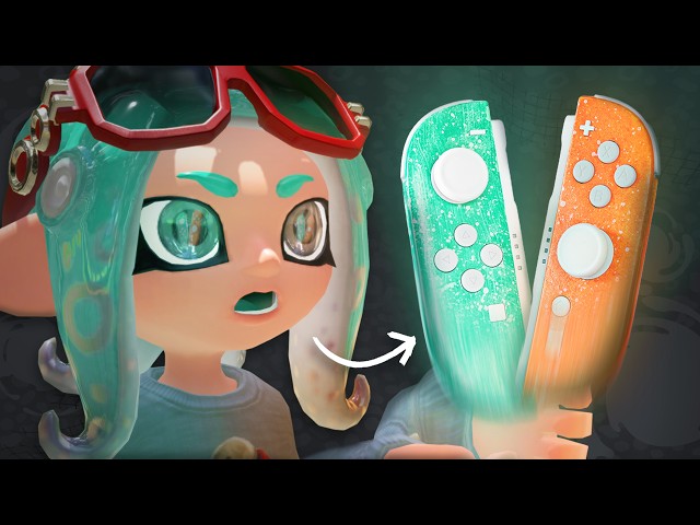 I made CUSTOM Splatoon Raiders Joy-Cons