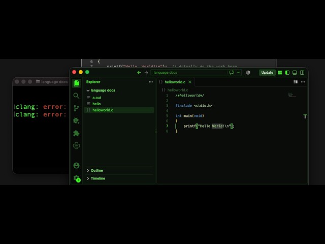 Learning C - Plan & Hello World! - No AI coding