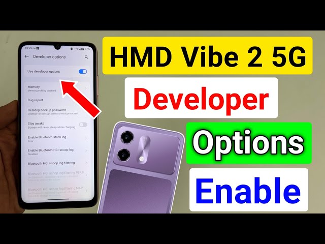 How to enable developer options hmd vibe 2 5g / hmd vibe 2 5g me developer options on kaise kare 