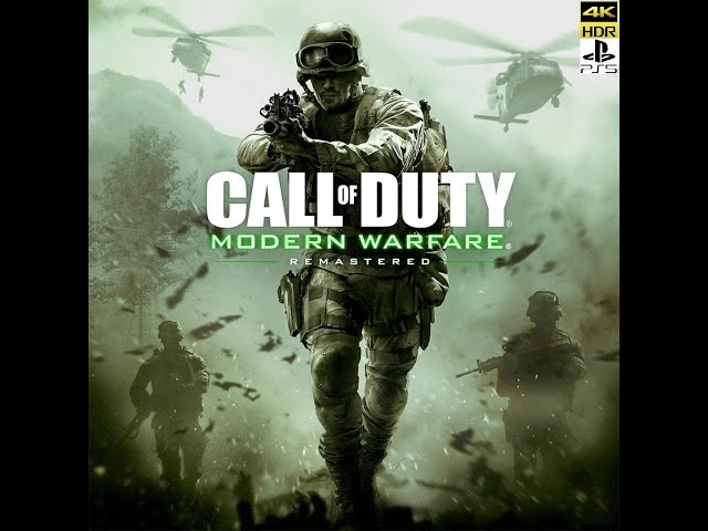 Call of Duty 4: Modern Warfare Remastered - All Ghillied Up Sniper Mission (PS5 4K 60FPS)