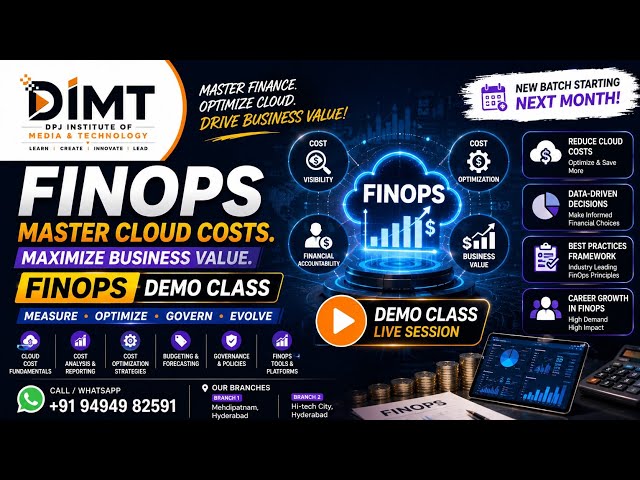 How to build Career in Finops  Course Demo Class | DPJIMT | #finops #cloudintegration #ai 