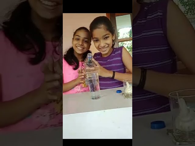 Water pouring challenge😂#challenge #shorts #sub #letsvideo 🤩KC kidukkuzz😍