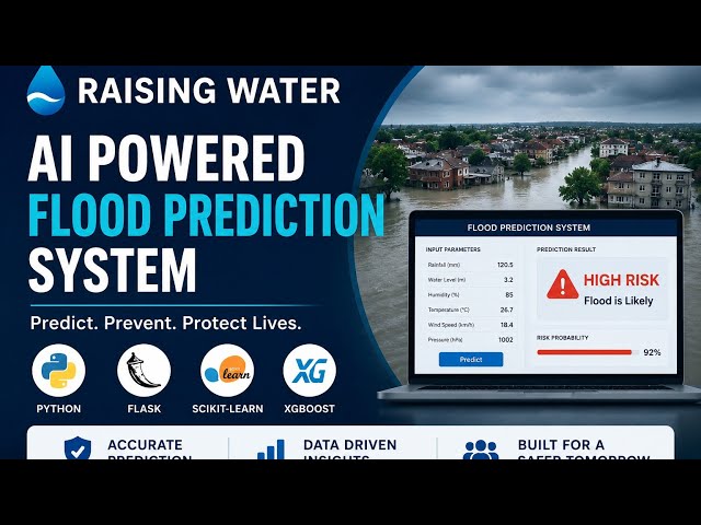 Flood Prediction System using Machine Learning | Python Flask Project | APSCHE SkillWallet