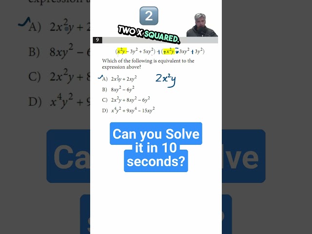 Can you Solve it in 10 seconds? #algebra #mathstricks #satmath