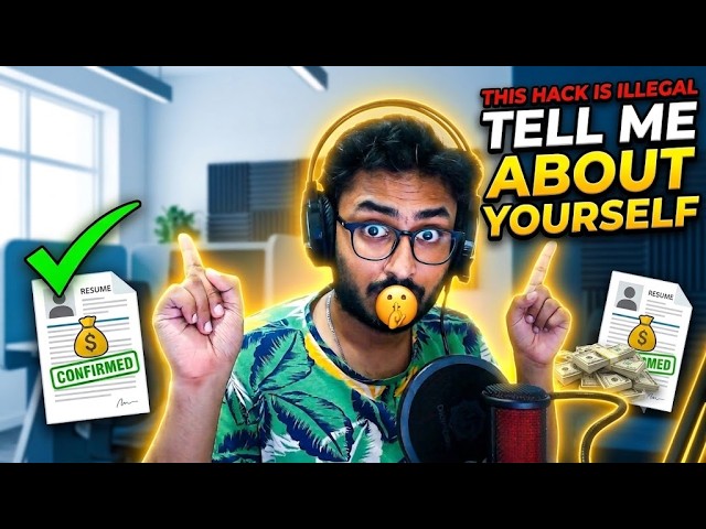 How to Answer "Tell Me About Yourself" Without Freezing🥶for Software engineer roles (Interview Hack)