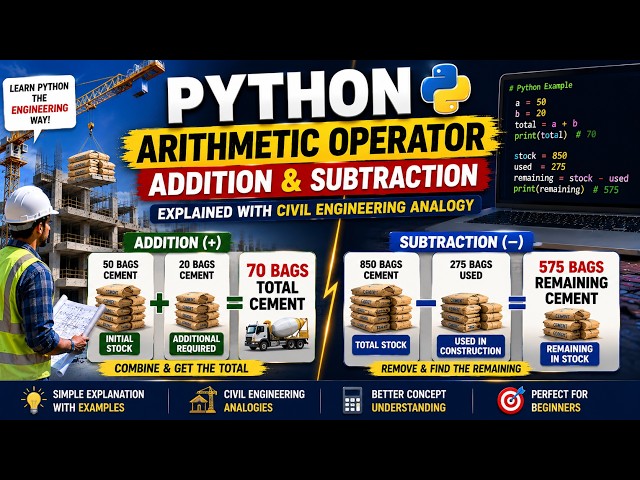Python Operator - Addition & Subtraction Operation