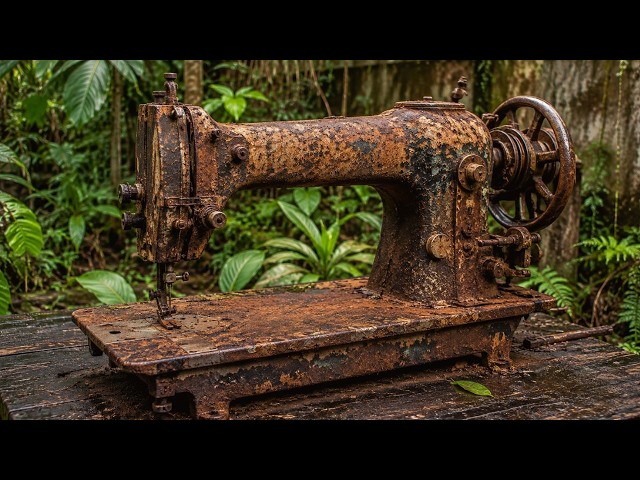 Restoration Antique Rusty 1982 RICCAR Sewing Machine Made in Japan Than The Manufacturer