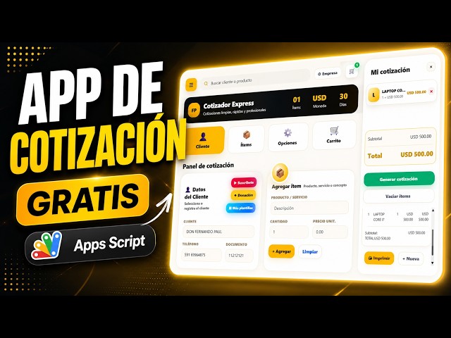 Crea una App de Cotizaciones en Apps Script desde CERO!