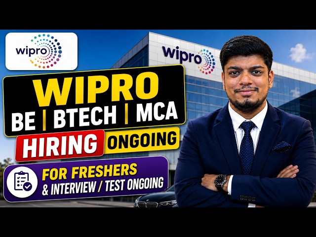🔥Wipro Biggest Update | Wipro Finally Trainee Hiring | BE/BTECH/MCA | Test/Interview Ongoing