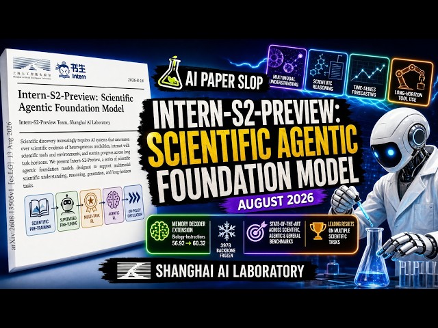 Intern-S2-Preview: Scientific Agentic Foundation Model (Aug 2026)