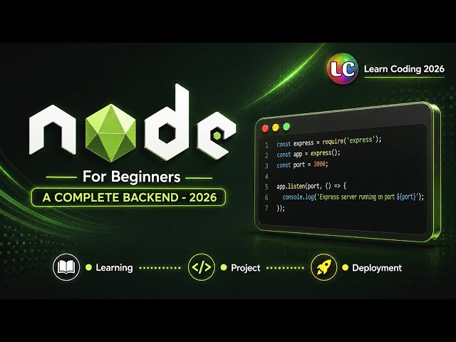 Node JS Full Course - Complete Backend | Web Development 2026