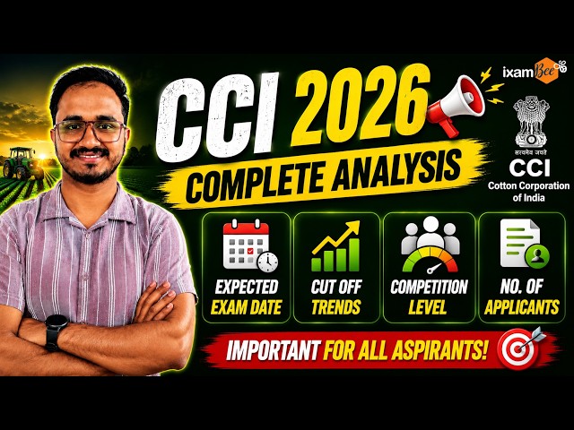 CCI 2026 !! Expected Exam Date?? Exam Analysis, Cut Off & Competition !! Students Applied CCI